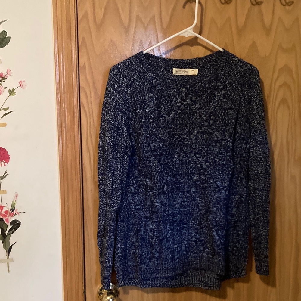 Faded Glory Women's Blue Marled Sweater